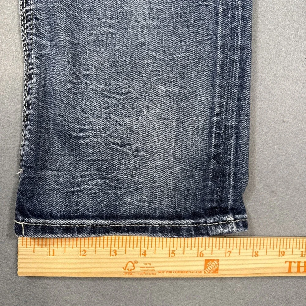 Rock Revival EASY CAPRI SORA Jeans Embroidered Pockets Logo Accents Men 32